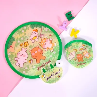 Vibrant Color Lovely Cartoon Collapsible Fan